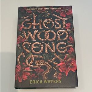 Ghost Wood Song by Erica Waters - Dark Green & Rose Hardcover
